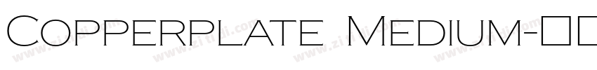 Copperplate Medium字体转换